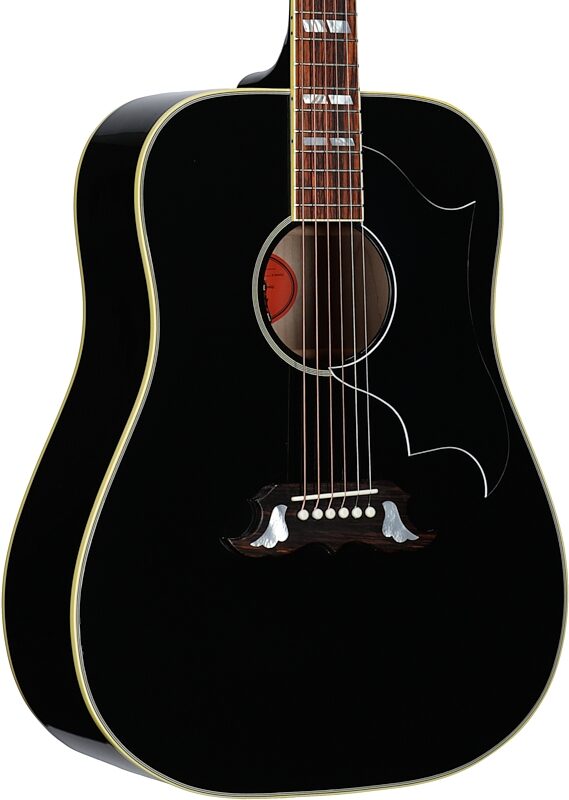 Gibson Elvis Presley Dove Acoustic-Electric Guitar (with Case), Ebony, Serial Number 22193059, Full Left Front