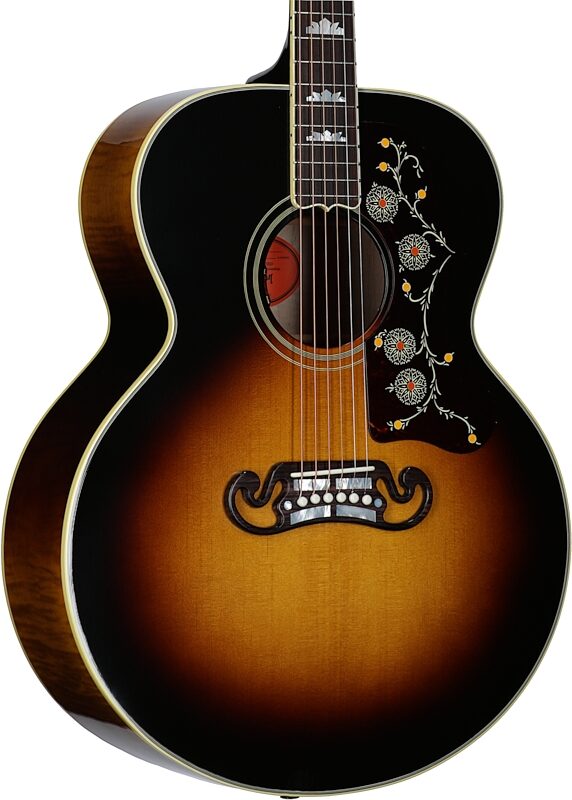 Gibson SJ-200 Original Jumbo Acoustic-Electric Guitar (with Case), Vintage Sunburst, Serial Number 22193077, Full Left Front