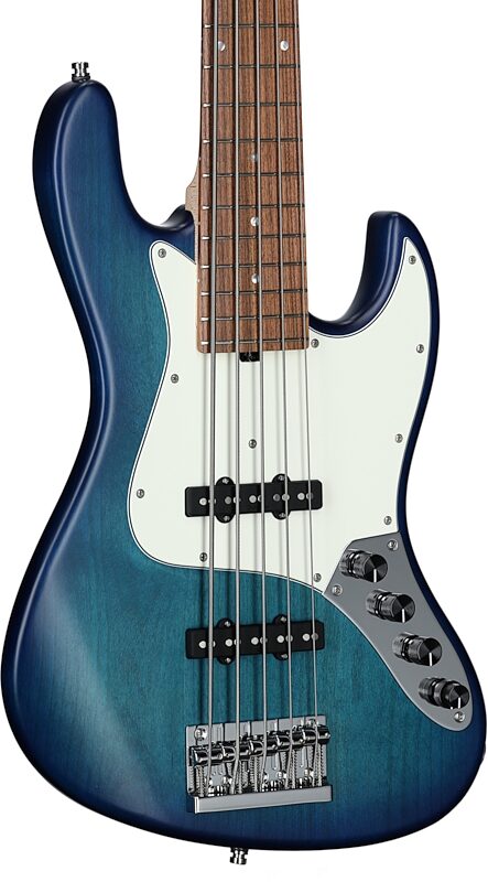 Sadowsky MetroLine 21-fret Vintage J/J Bass, 5-String (with Gig Bag), Bora Burst, Serial Number SML G 003233-23, Full Left Front