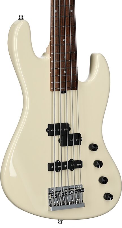 Sadowsky MetroLine 21-fret Verdine White Bass, 5-String (with Gig Bag), Olympic White, Serial Number SML F 003081-23, Full Left Front