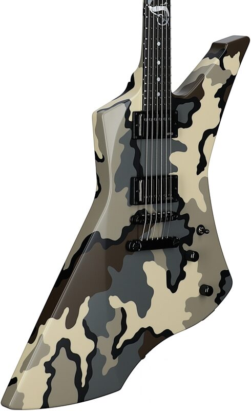ESP James Hetfield Snakebyte Electric Guitar (with Case), Kuiu Camo, Serial Number E7140232, Full Left Front