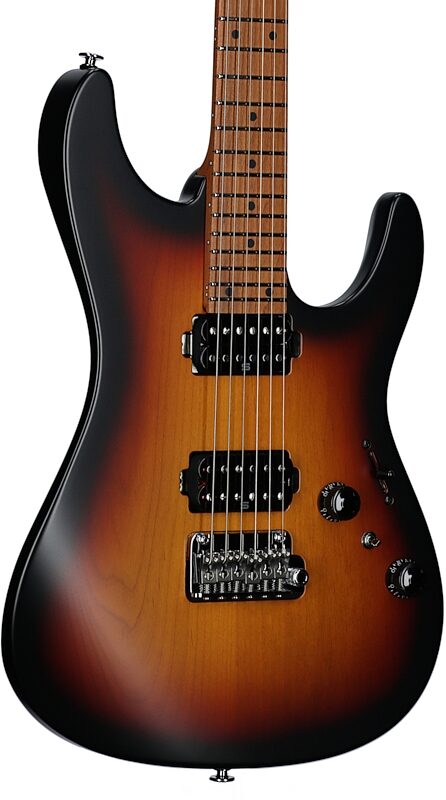 Ibanez Prestige AZ2402 Electric Guitar (with Case), Tri Fade Burst, Serial Number 210002F2328288, Full Left Front