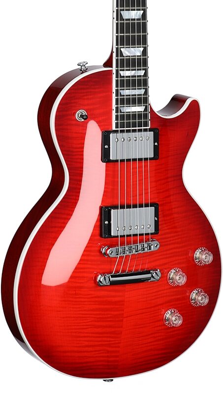 Gibson Les Paul Modern Figured AAA Electric Guitar (with Case), Cherry Burst, Serial Number 222930292, Full Left Front