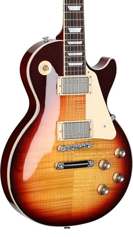 Gibson Exclusive '60s Les Paul Standard AAA Flame Top Electric Guitar (with Case), Bourbon Burst, Serial Number 226130330, Full Left Front