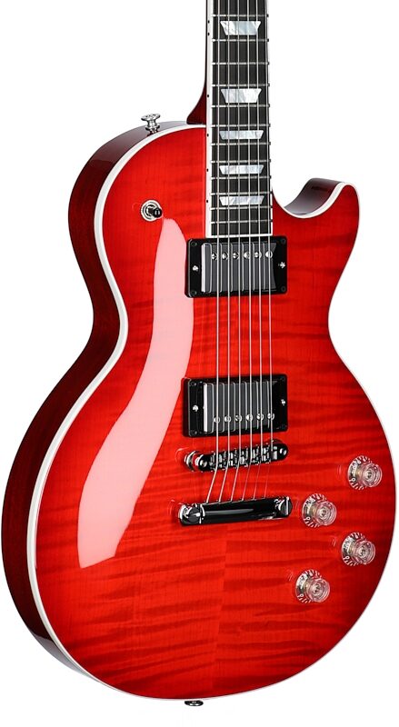 Gibson Les Paul Modern Figured AAA Electric Guitar (with Case), Cherry Burst, Serial Number 221330134, Full Left Front
