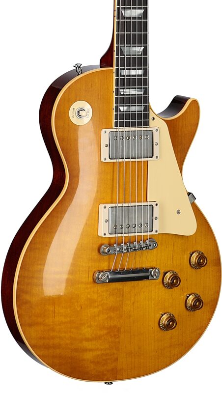 Gibson Custom 1958 Les Paul Standard Reissue Electric Guitar (with Case), Lemon Burst, Serial Number 831470, Full Left Front