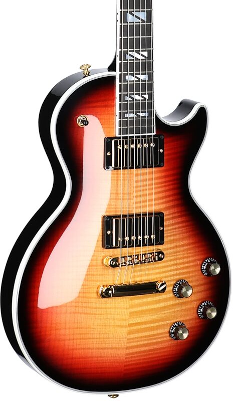 Gibson Les Paul Supreme AAA Figured Electric Guitar (with Case), Fireburst, Serial Number 227030140, Full Left Front