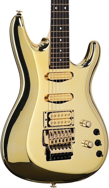 Ibanez JS-2 Joe Satriani Signature Electric Guitar (with Case), Gold, Serial Number 210001F2304821, Full Left Front
