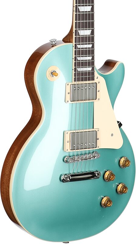 Gibson Les Paul Standard 50s Custom Color Electric Guitar, Plain Top (with Case), Inverness Green, Serial Number 221230409, Full Left Front