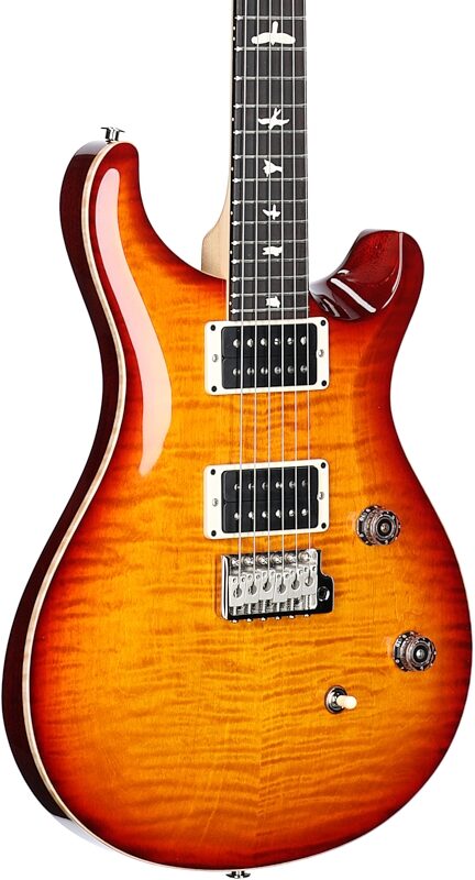 PRS Paul Reed Smith CE24 Electric Guitar (with Gig Bag), Dark Cherry Sunburst, Serial Number 0373244, Full Left Front
