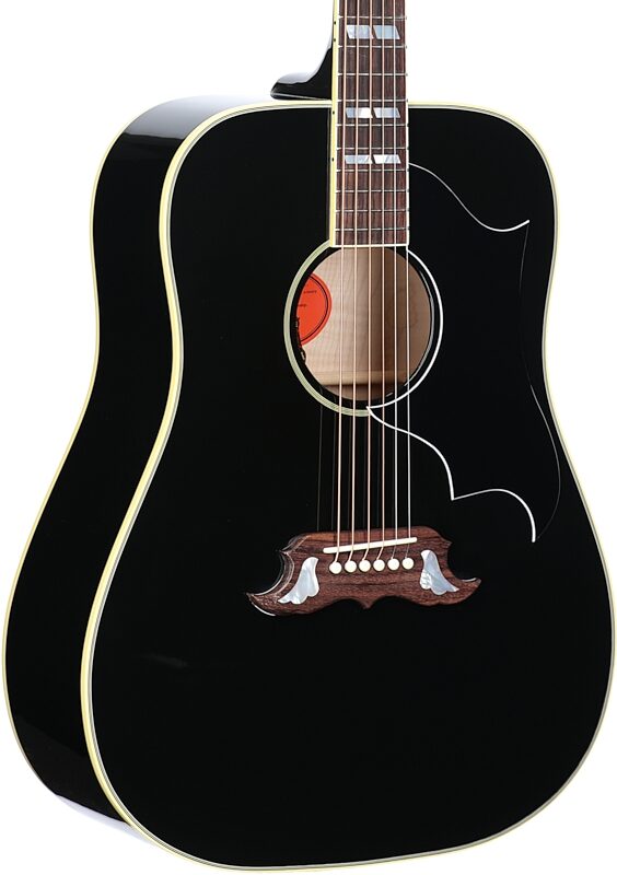 Gibson Elvis Presley Dove Acoustic-Electric Guitar (with Case), Ebony, Serial Number 23193030, Full Left Front
