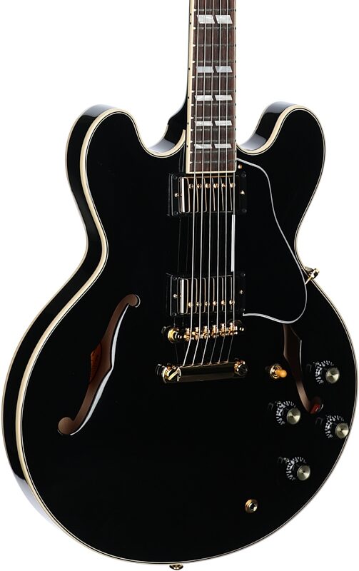 Gibson Limited Edition ES-345 Electric Guitar (with Case), Ebony, Serial Number 232710234, Full Left Front