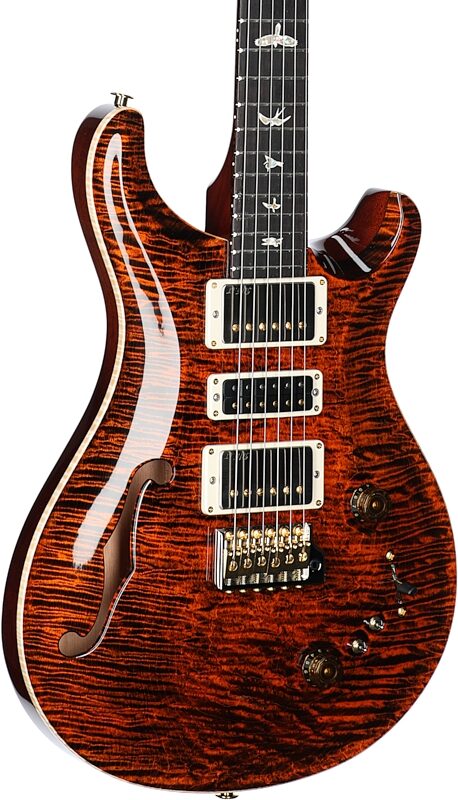 PRS Paul Reed Smith Special Semi-Hollow LTD 10-Top Electric Guitar (with Case), Orange Tiger, with Case, Serial Number 0371408, Full Left Front