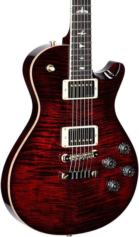PRS Paul Reed Smith Singlecut McCarty 594 10-Top Electric Guitar (with Case), Fire Red Burst, Serial Number 0375576, Full Left Front