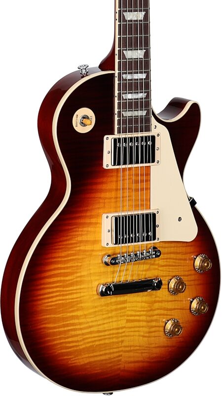 Gibson Les Paul Standard '50s AAA Top Electric Guitar (with Case), Bourbon Burst, Serial Number 213730136, Full Left Front