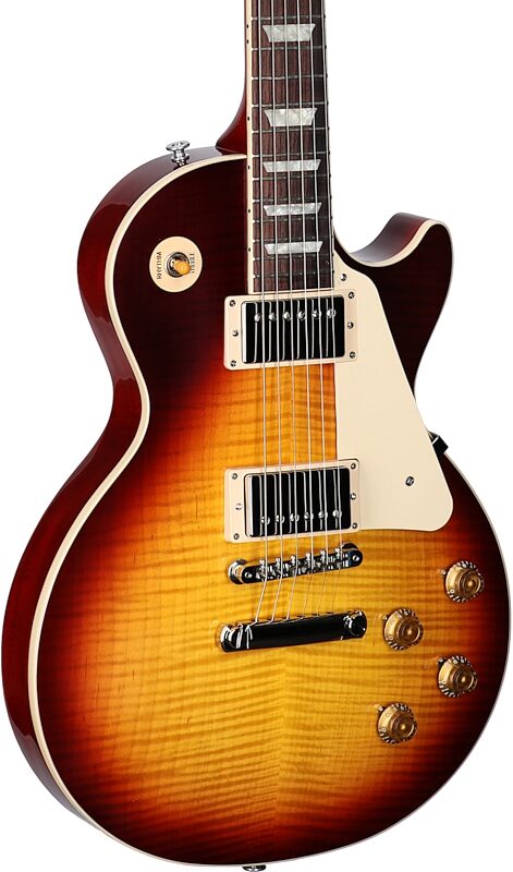 Gibson Les Paul Standard '50s AAA Top Electric Guitar (with Case), Bourbon Burst, Serial Number 214230152, Full Left Front