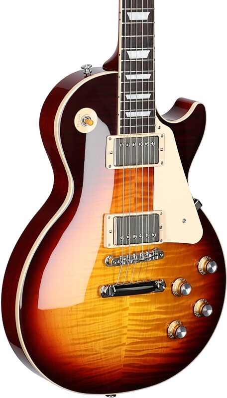 Gibson Exclusive '60s Les Paul Standard AAA Flame Top Electric Guitar (with Case), Bourbon Burst, Serial Number 226330353, Full Left Front