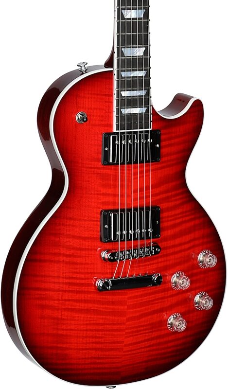 Gibson Les Paul Modern Figured AAA Electric Guitar (with Case), Cherry Burst, Serial Number 225530169, Full Left Front