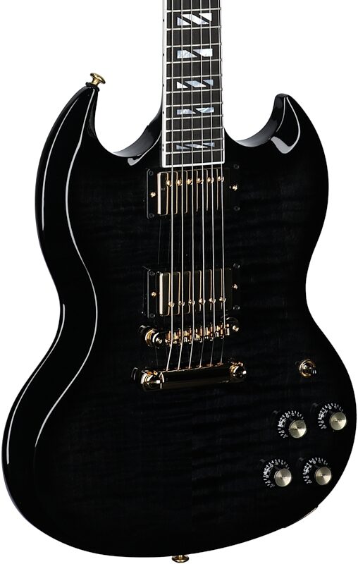 Gibson SG Supreme Electric Guitar (with Case), Ebony Burst, Serial Number 234630046, Full Left Front