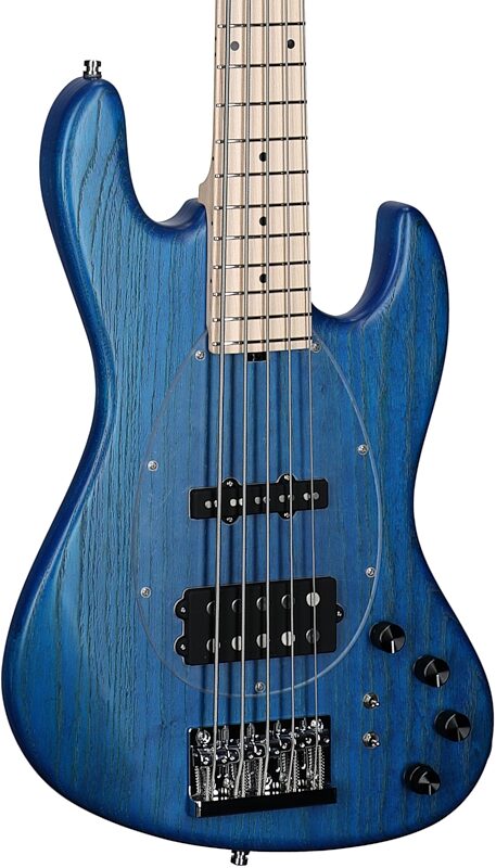 Sadowsky MetroLine 21-Fret Vintage M/J Bass, 5-String (with Gig Bag), Ocean Blue, Serial Number SML L 003545-23, Full Left Front