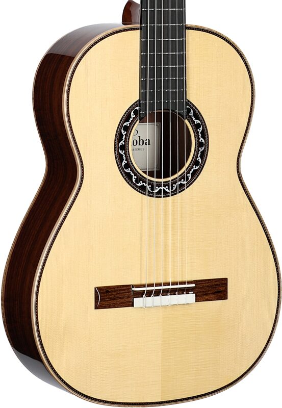 Cordoba Esteso SP Classical Acoustic Guitar (with Case), Natural, Serial Number 72204232, Full Left Front