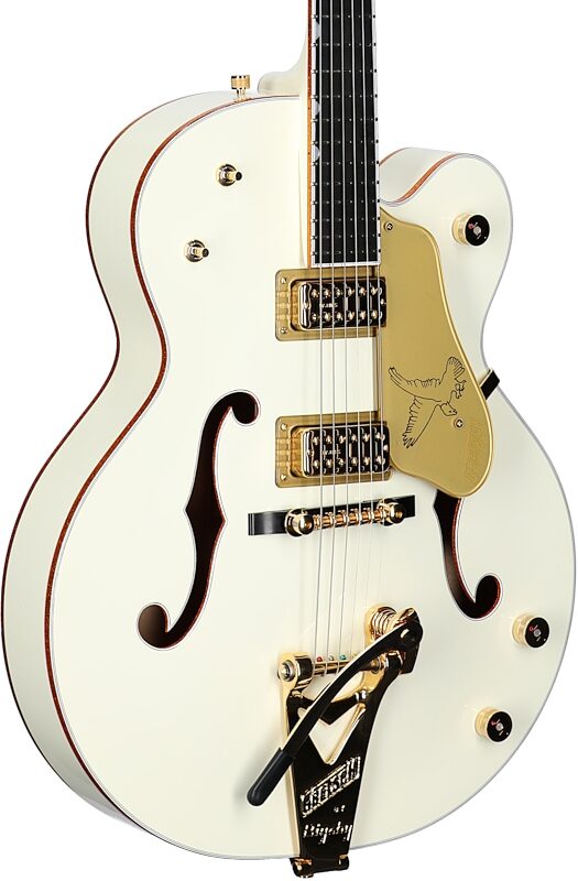 Gretsch G-6136T59 VS 1959 White Falcon Electric Guitar (with Case), New, Serial Number JT23083207, Full Left Front