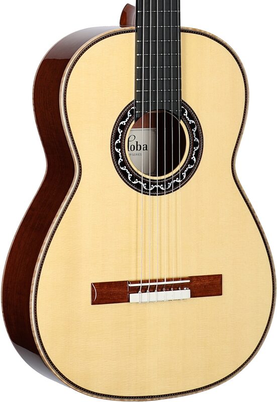 Cordoba Esteso SP Classical Acoustic Guitar (with Case), Natural, Serial Number 72203591, Full Left Front