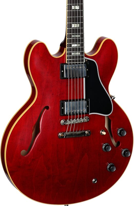 Gibson Custom '64 ES-335 Reissue VOS Electric Guitar (with Case), 60s Cherry, Serial Number 140103, Full Left Front