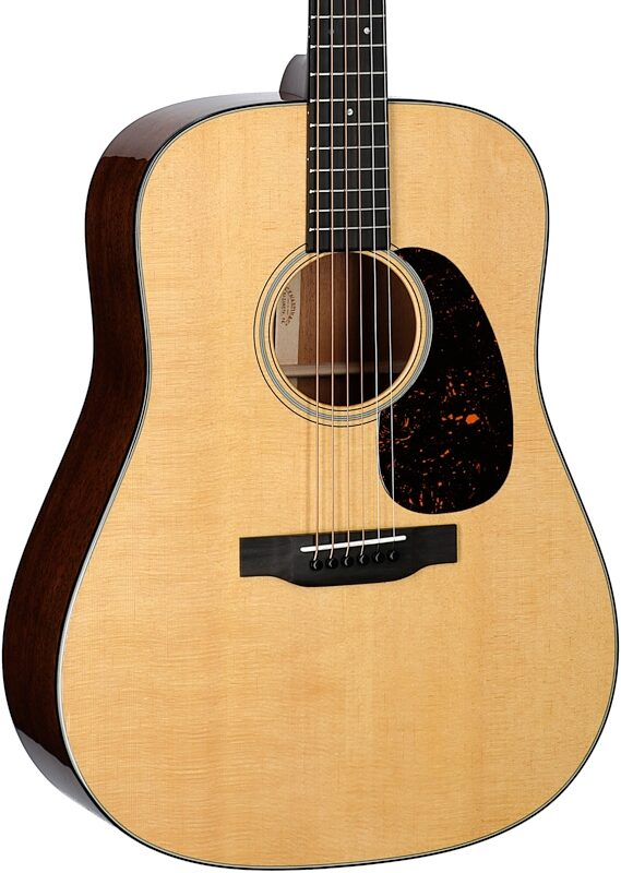 Martin D-18 Dreadnought Acoustic Guitar (with Case), Natural, Serial Number M2824236, Full Left Front
