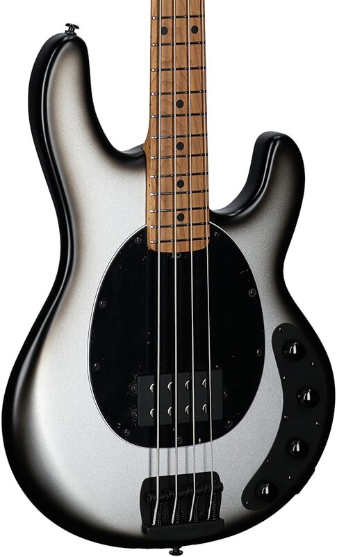 Ernie Ball Music Man StingRay Special Electric Bass (with Mono Case), Black Rock, Serial Number K00111, Full Left Front