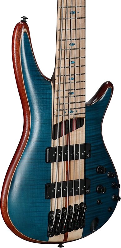 Ibanez Premium SR1426 Bass, 6-String (with Gig Bag), Caribbean Green, Serial Number 211P01231204164, Full Left Front