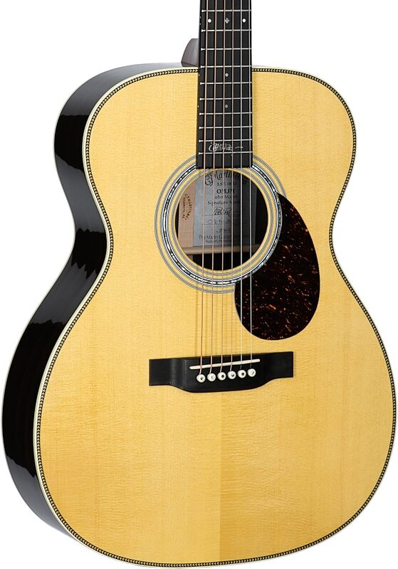 Martin OM-JM John Mayer Special Edition Acoustic-Electric Guitar (with Case), New, Serial Number M2832946, Full Left Front