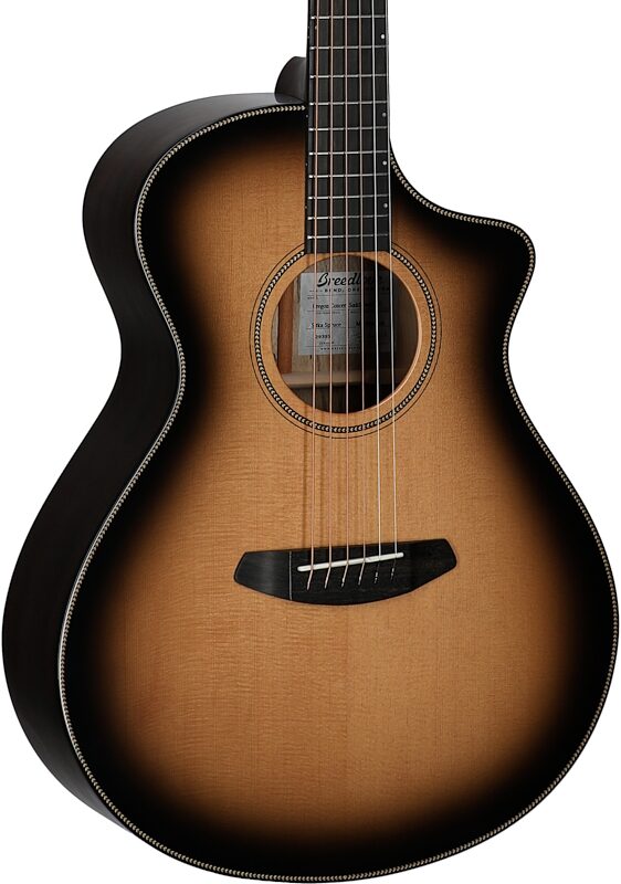 Breedlove Oregon Concert CE Saddleback Acoustic Guitar (with Case), New, Serial Number 29395, Full Left Front