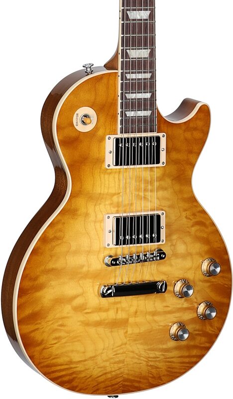 Gibson Exclusive Les Paul Standard 60s AAA Electric Guitar, Quilted Honeyburst, Serial Number 230530006, Full Left Front