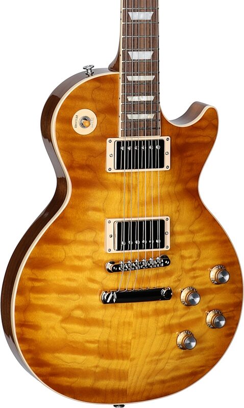 Gibson Exclusive Les Paul Standard 60s AAA Electric Guitar, Quilted Honeyburst, Serial Number 230030126, Full Left Front
