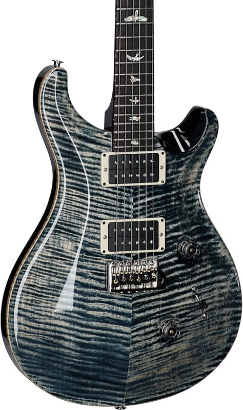 PRS Paul Reed Smith Custom 24 Gen III Electric Guitar (with Case), Faded Whale Blue, Serial Number 0377374, Full Left Front