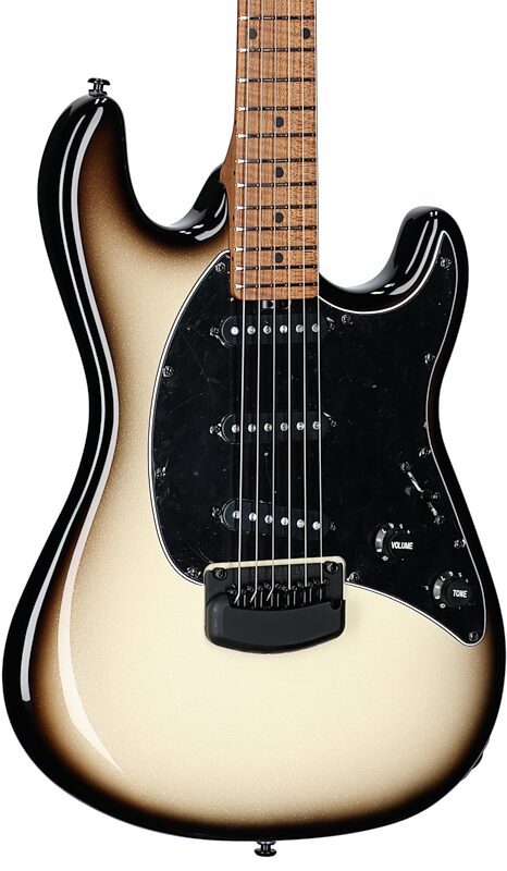Ernie Ball Music Man Cutlass HT Electric Guitar (with Mono Gig Bag), Brulee, Serial Number H05363, Full Left Front