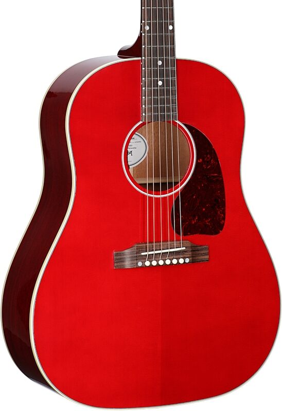 Gibson J-45 Standard Acoustic-Electric Guitar (with Case), Cherry, Serial Number 20744132, Full Left Front