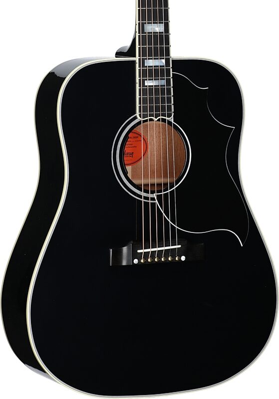 Gibson Hummingbird Custom Acoustic-Electric Guitar (with Case), Ebony, Serial Number 20604015, Full Left Front