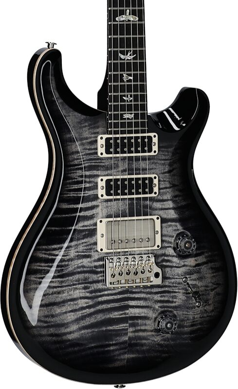 PRS Paul Reed Smith Studio Electric Guitar (with Case), Charcoal Burst, Serial Number 0379906, Full Left Front