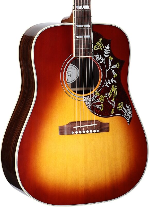 Gibson Hummingbird Standard Rosewood Acoustic-Electric Guitar (with Case), Rosewood Burst, Serial Number 20954047, Full Left Front