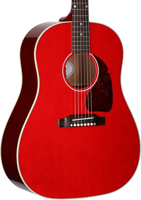 Gibson J-45 Standard Acoustic-Electric Guitar (with Case), Cherry, Serial Number 21004196, Full Left Front