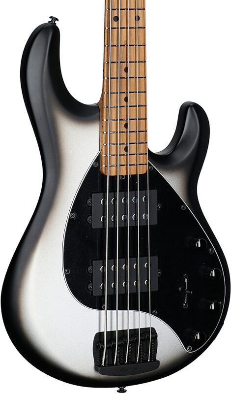 Ernie Ball Music Man StingRay 5 Special HH Electric Bass (with Case), Black Rock, Serial Number K01419, Full Left Front