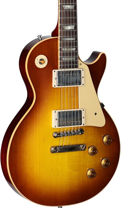 Gibson Custom 1958 Les Paul Standard Reissue Electric Guitar (with Case), Iced Tea Burst, Serial Number 84777, Full Left Front