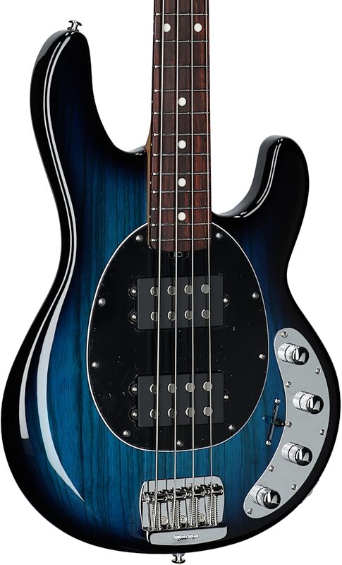 Ernie Ball Music Man StingRay Special HH Electric Bass (with Case), Pacific Blue, Serial Number K03572, Full Left Front
