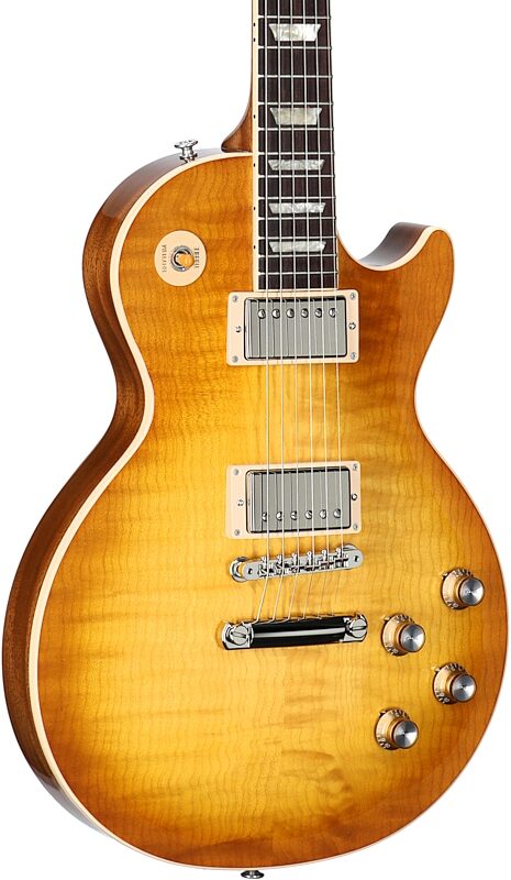Gibson Exclusive Les Paul Standard 60s AAA Electric Guitar, Quilted Honeyburst, Serial Number 212140106, Full Left Front