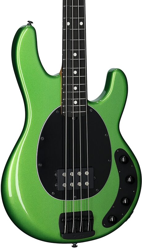 Ernie Ball Music Man StingRay Special Electric Bass (with Mono Case), Kiwi Green, Serial Number K02614, Full Left Front