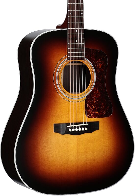 Guild D-50 Standard Dreadnought Acoustic Guitar, Antique Burst, Serial Number C240352, Full Left Front