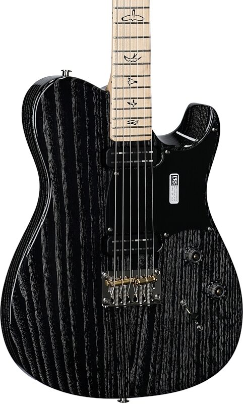 PRS Paul Reed Smith NF 53 Electric Guitar (with Gig Bag), Black Doghair, Serial Number 0383479, Full Left Front