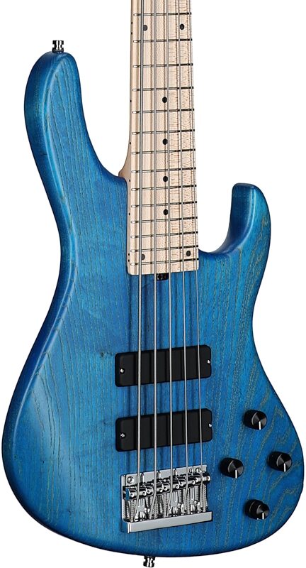Sadowsky MetroLine 24-fret Modern Bass, 5-String (with Gig Bag), Ocean Blue, Serial Number SML D 004141-24, Full Left Front